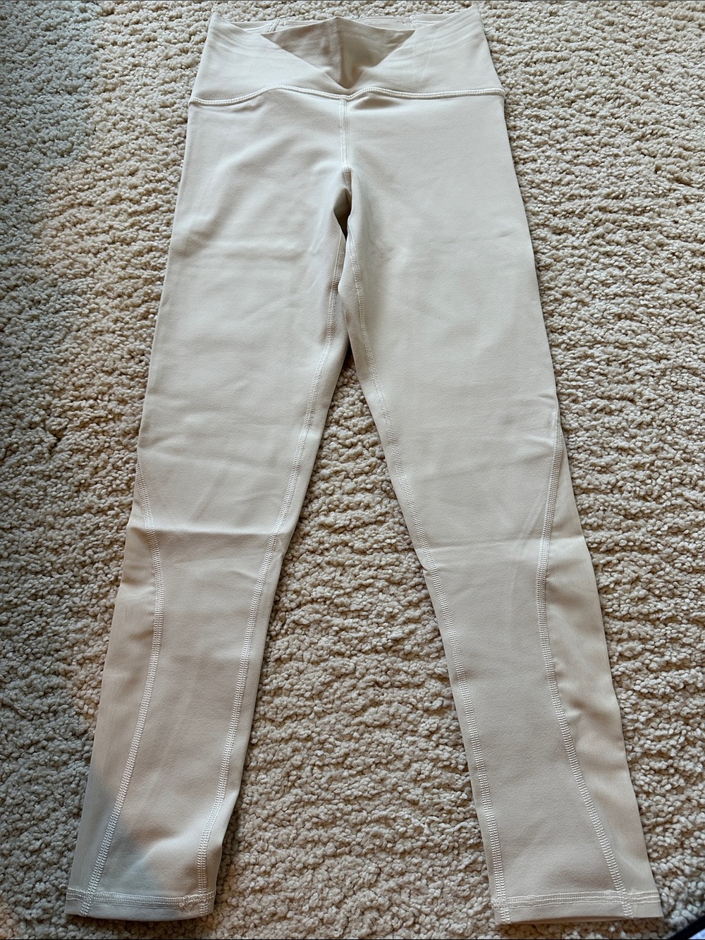 Mono B Cream High-Waist Active Leggings